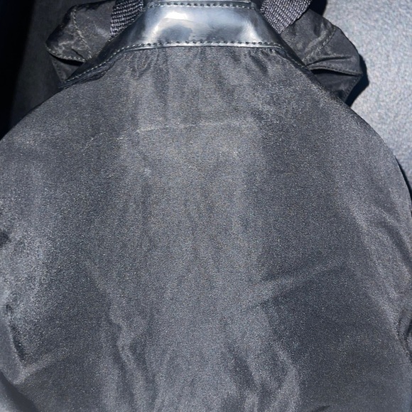 Black Vintage Prada Tessuto Nylon Backpack Unisex (Small Size) w/ AD COA